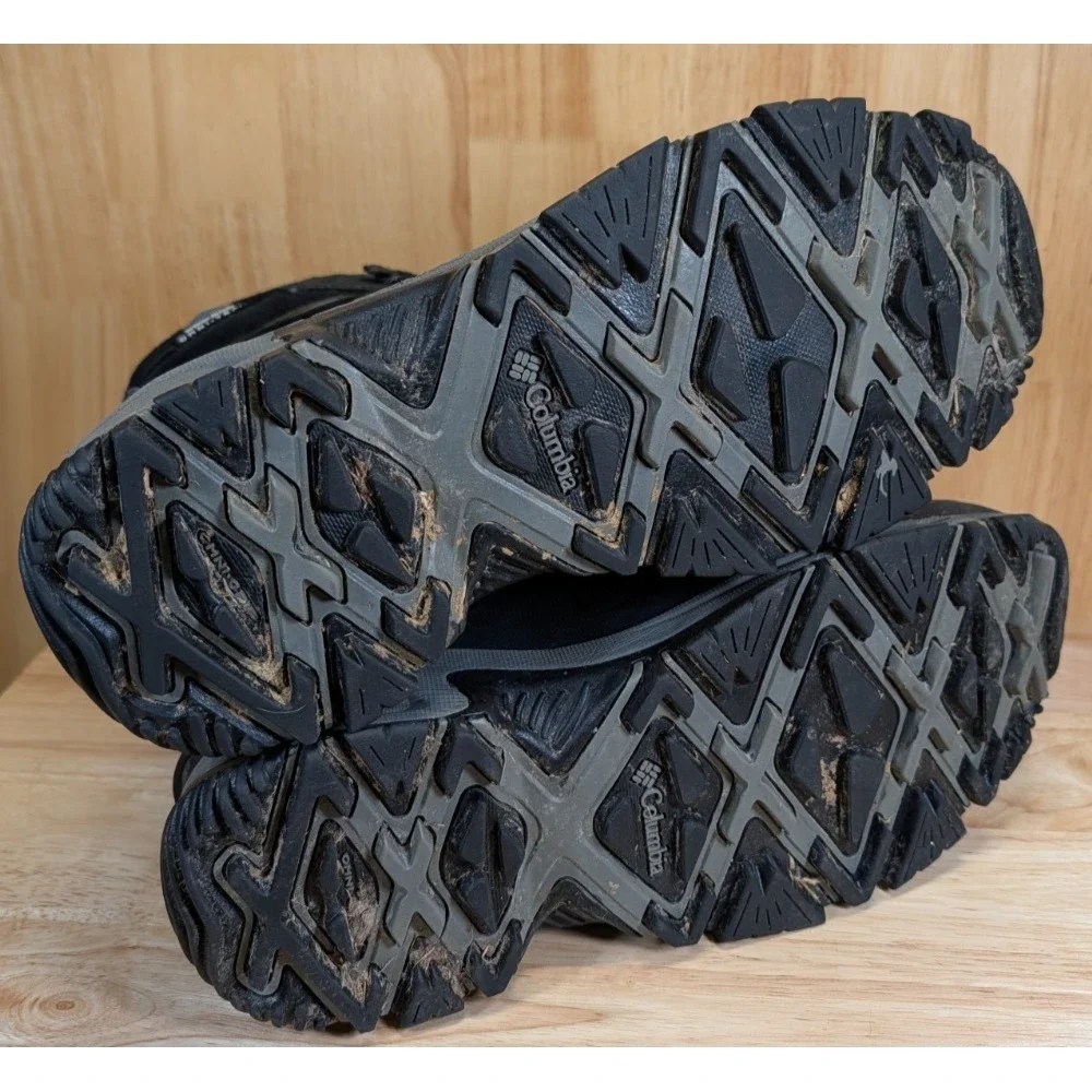 Columbia Bugaboot Snow Boots Men's 10.5 Waterproof 200g Insulated Black‎